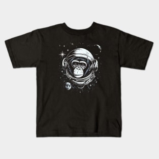 Space Ape, Chimps in space, galaxy explorer Kids T-Shirt